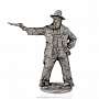 Оловянный солдатик миниатюра "Тучный ковбой с револьвером", фотография 1. Интернет-магазин ЛАВКА ПОДАРКОВ